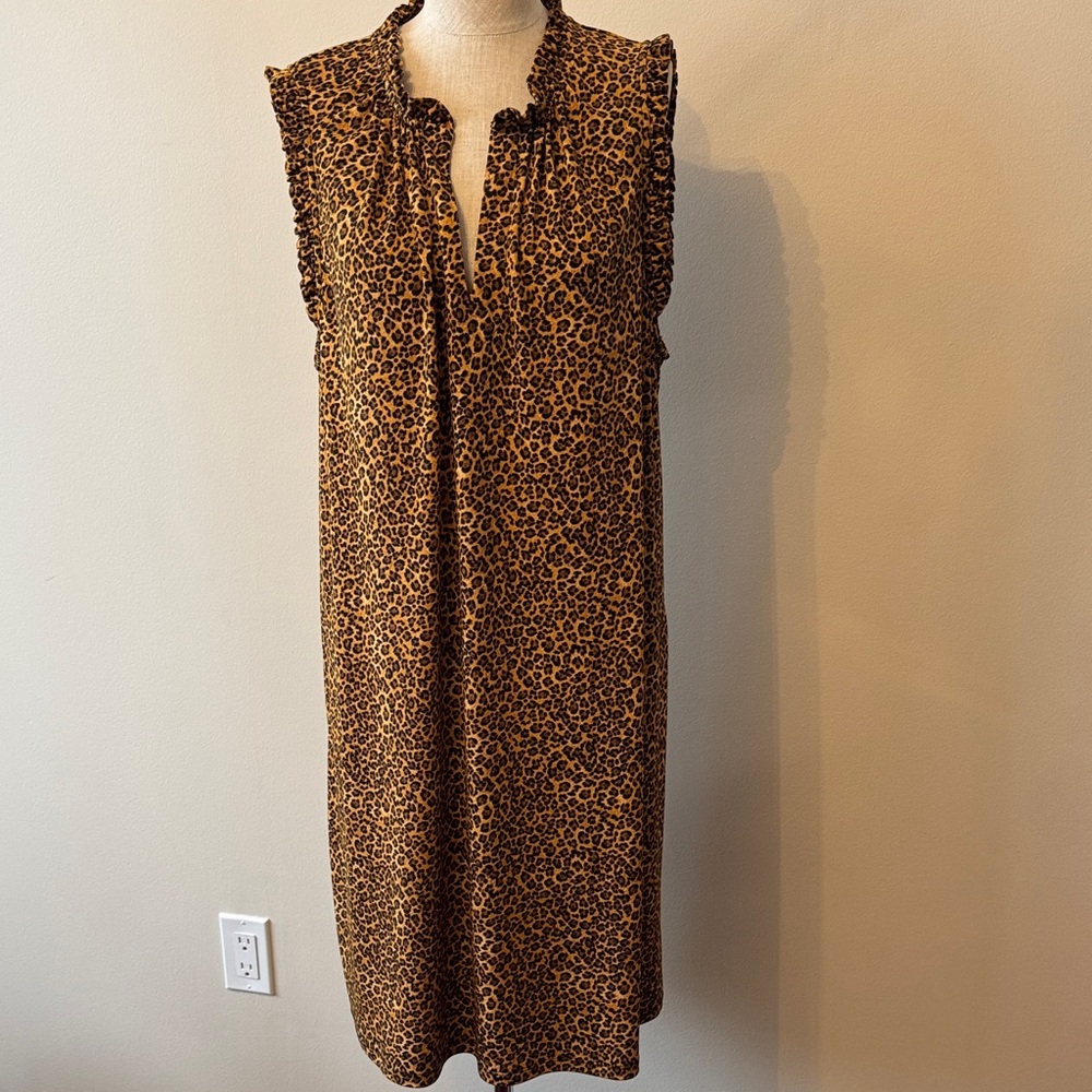 Michael Kors Sleeveless Leopard Print  Dress